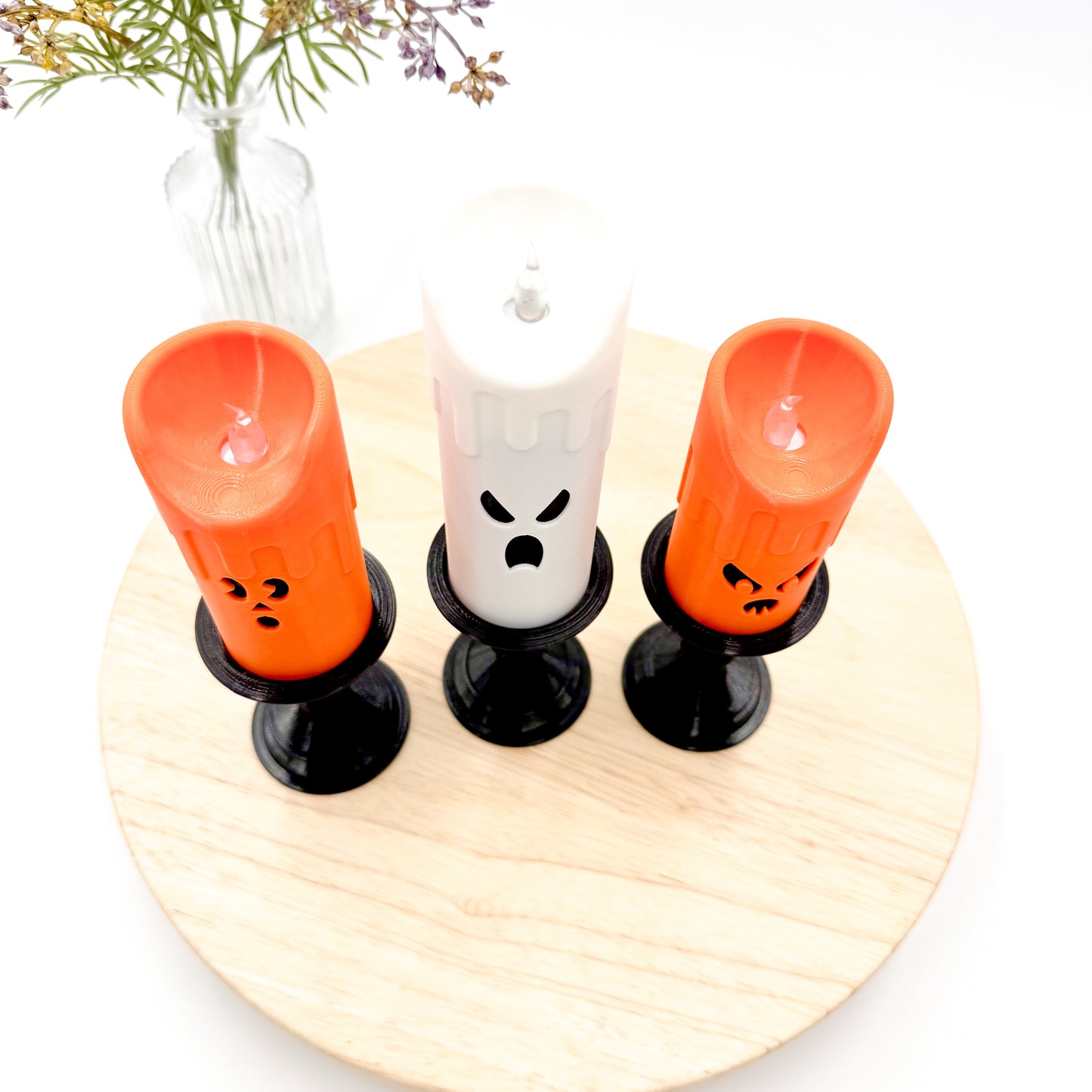Spooky Candlestick Halloween Decor
