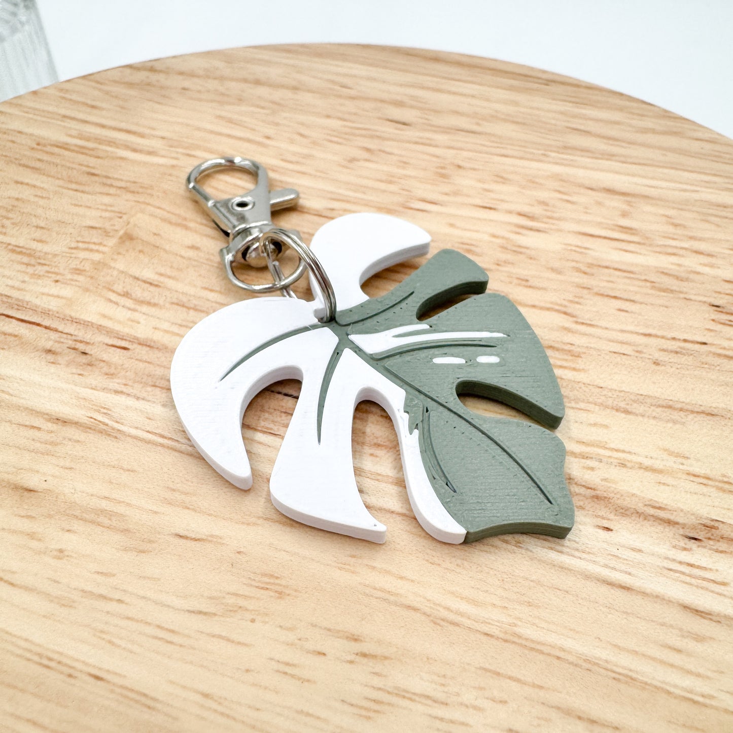 Monstera Plant Leaf Plant Lover Keychain