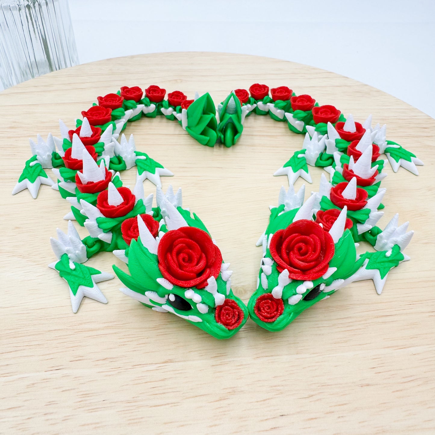 Rose Dragon 3D Printed Valentine’s Day Special Edition Figurine