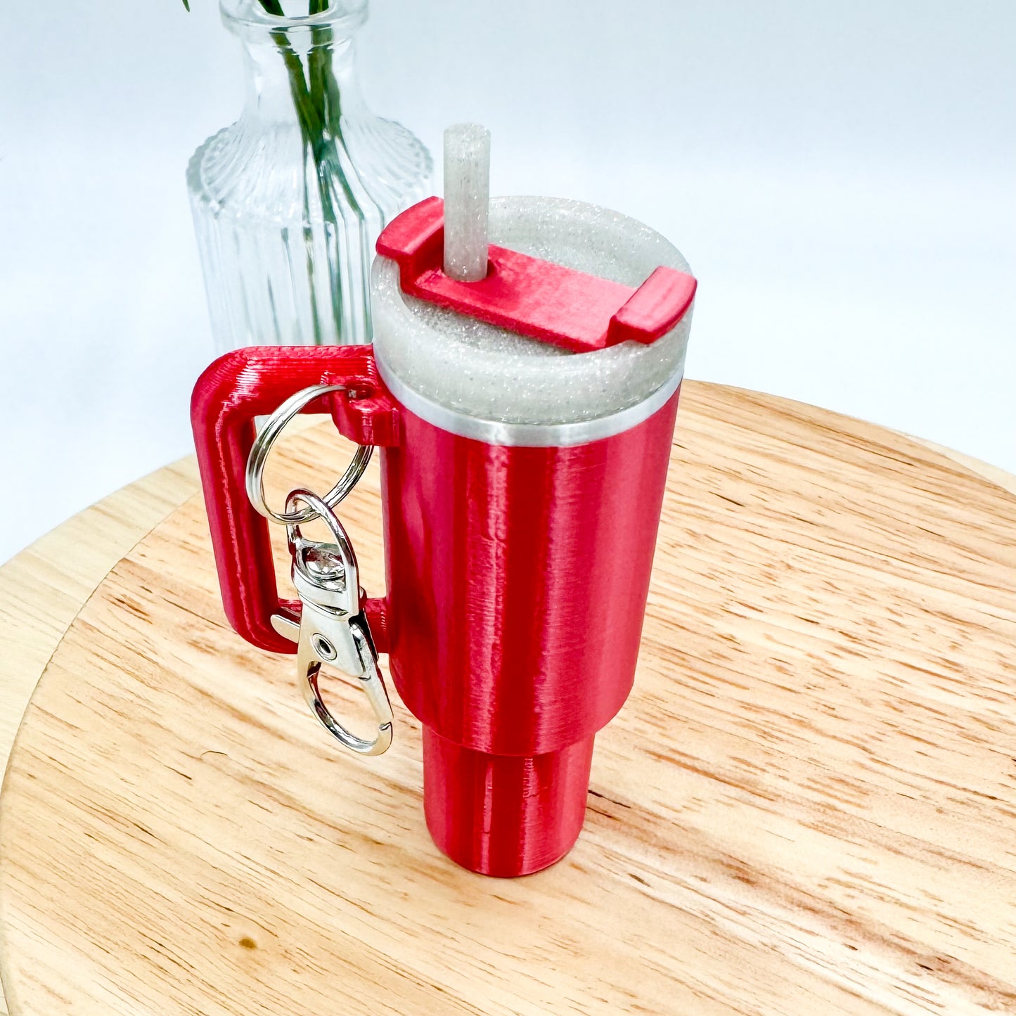 Tumbler Cup Chapstick Holder Keychain Gift