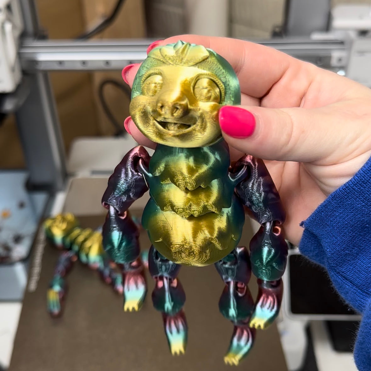 3D Printed Swinging Sloth