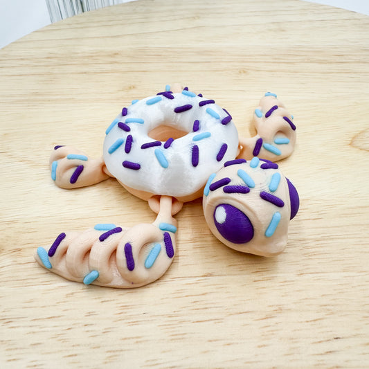 Donut Turtle 3D Printed Articulating Figurine