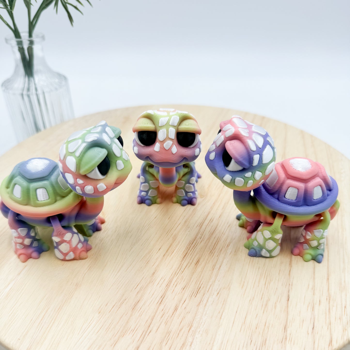 3D Printed Standing Turtle Decor Figurine