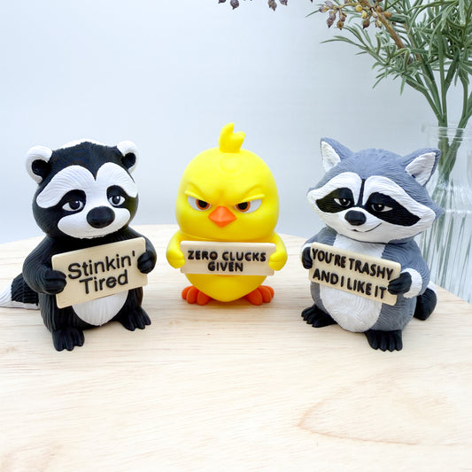 Animals with Attitude - Collectible 3D Printed Figurine