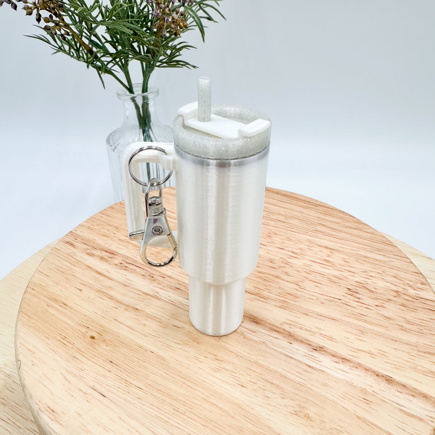 Tumbler Cup Chapstick Holder Keychain Gift