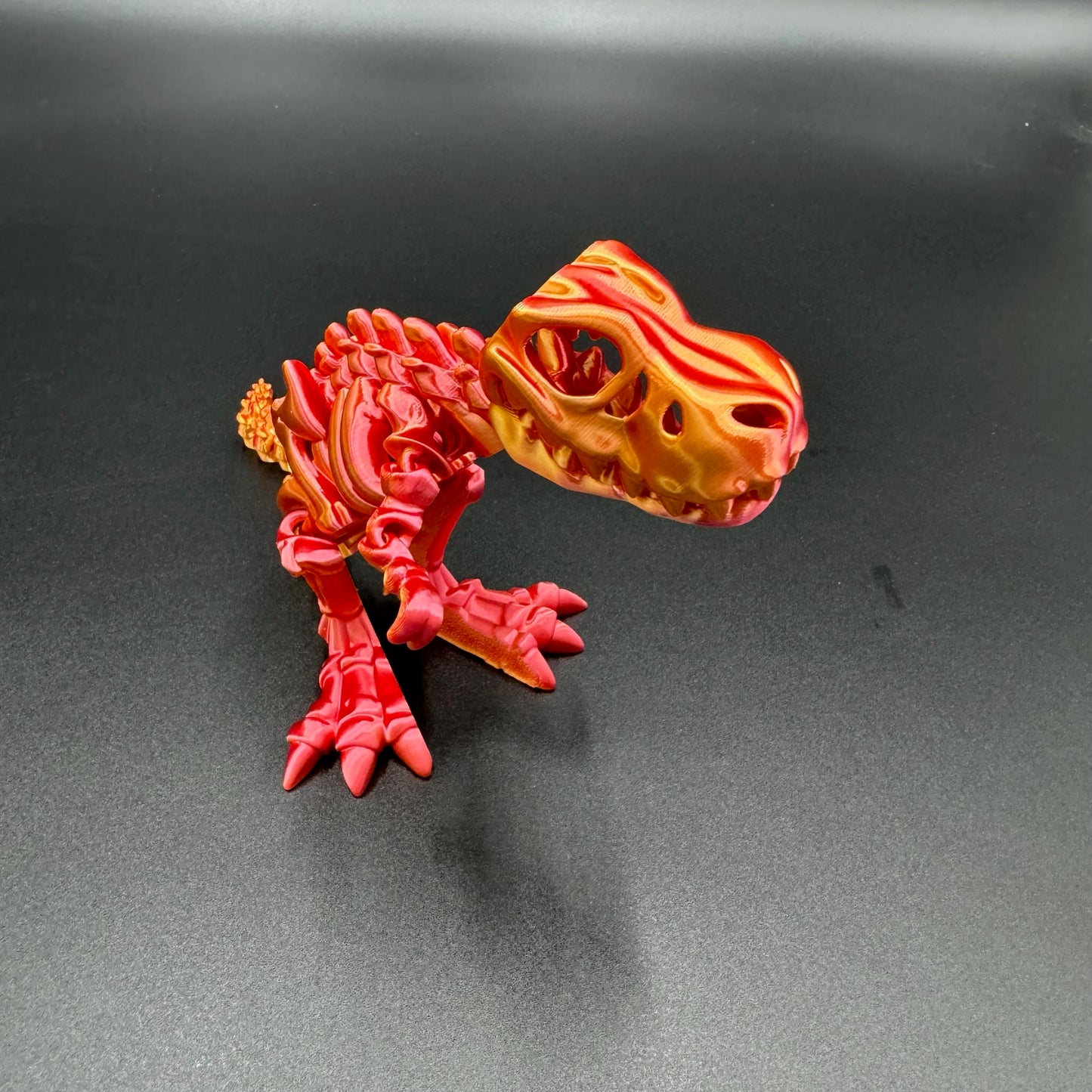 3D Printed Bone Rex Dinosaur Articulating Figurine