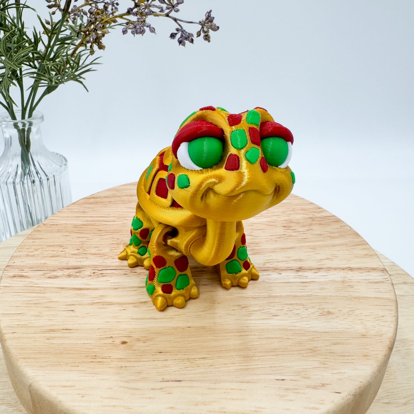 3D Printed Standing Turtle Decor Figurine