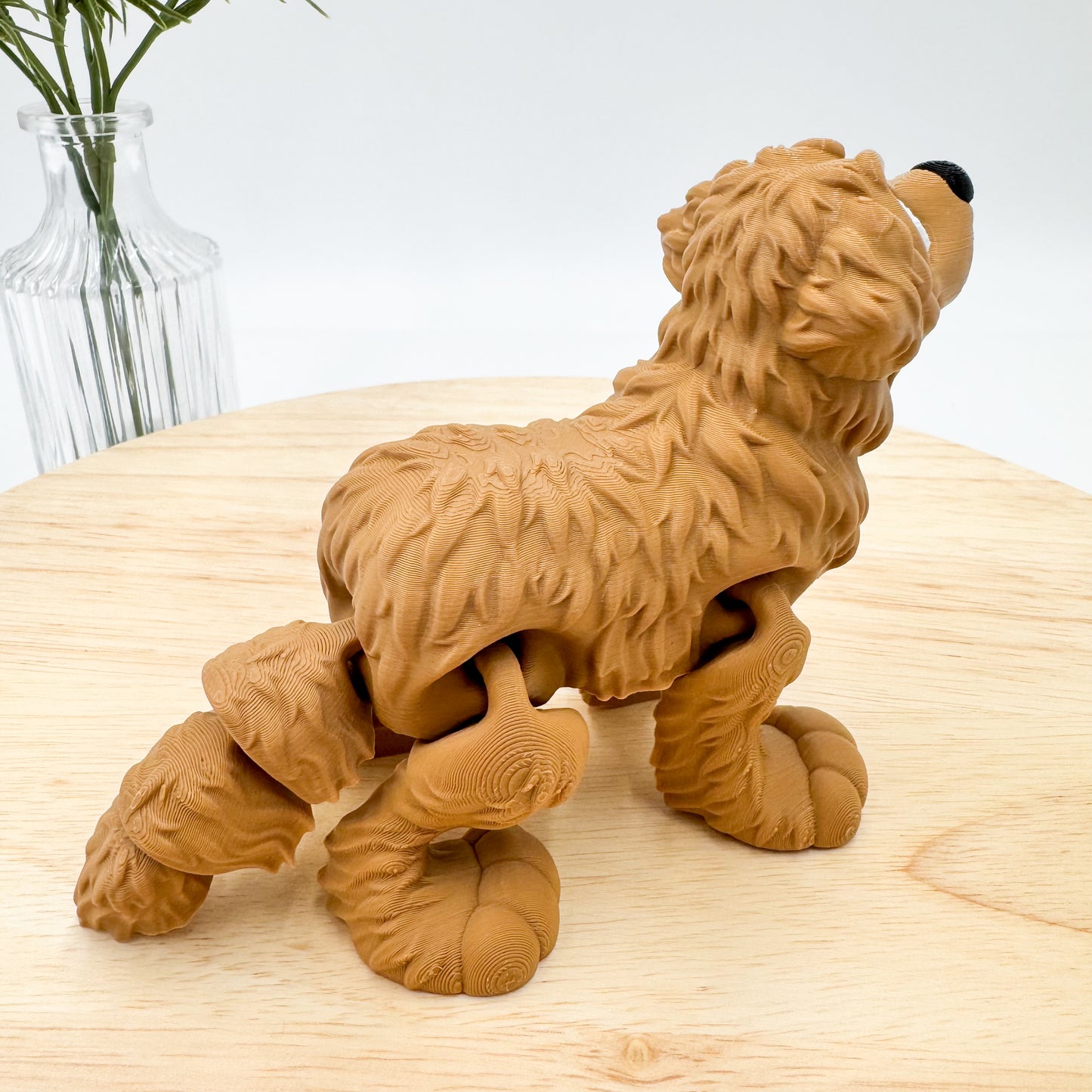 3D Printed Golden Retriever Dog Figurine