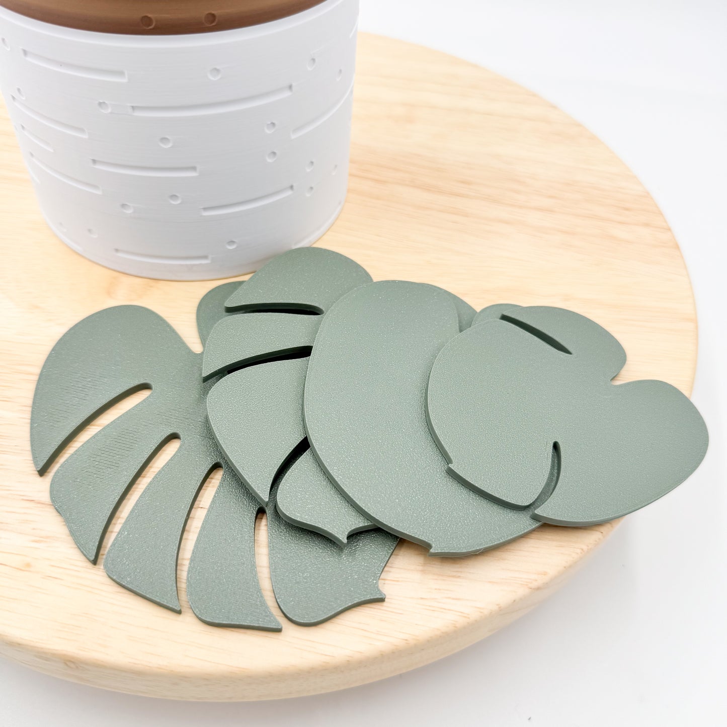 Monstera Coaster Plant - 3D Printed Magnetic Coaster Leaves