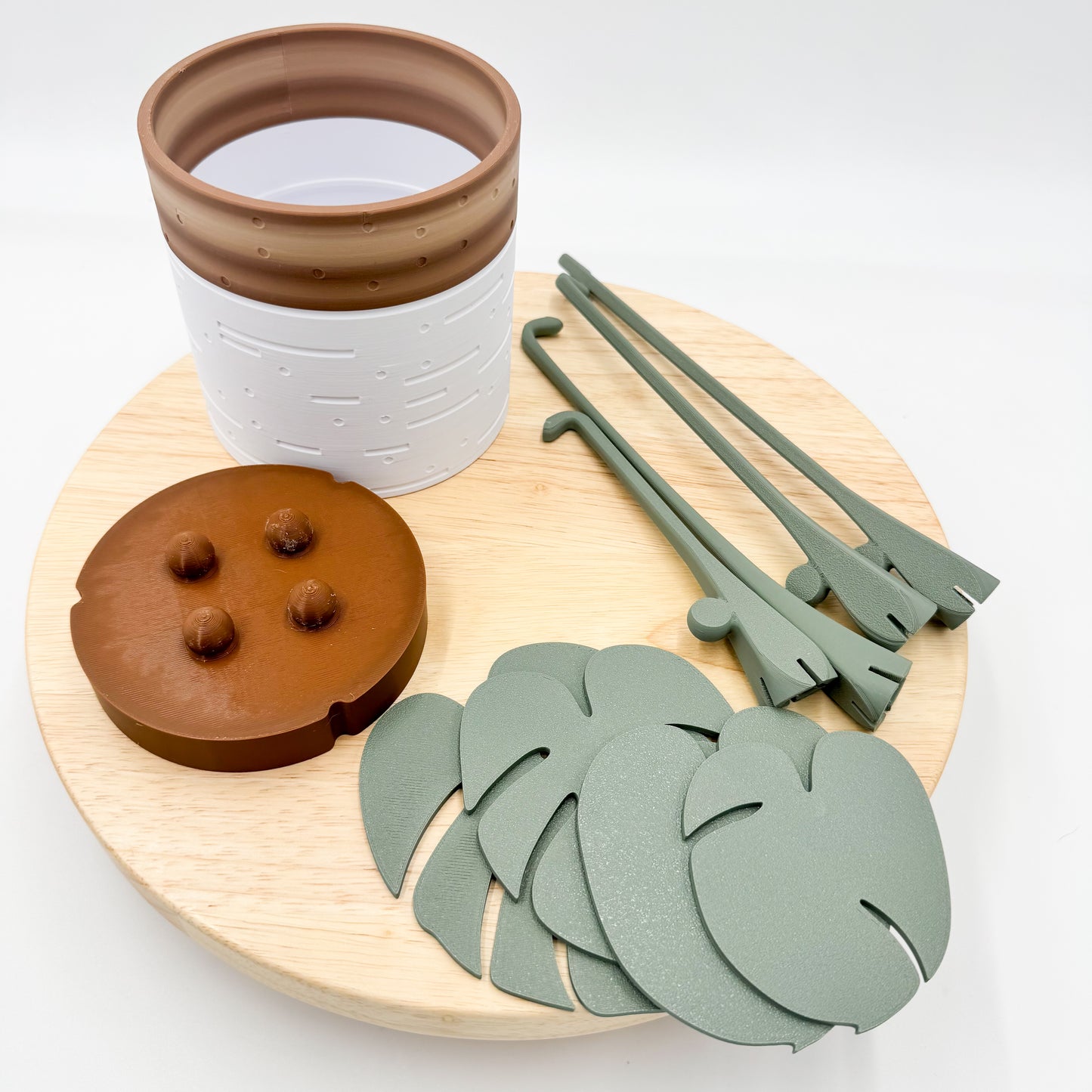 Monstera Coaster Plant - 3D Printed Magnetic Coaster Leaves