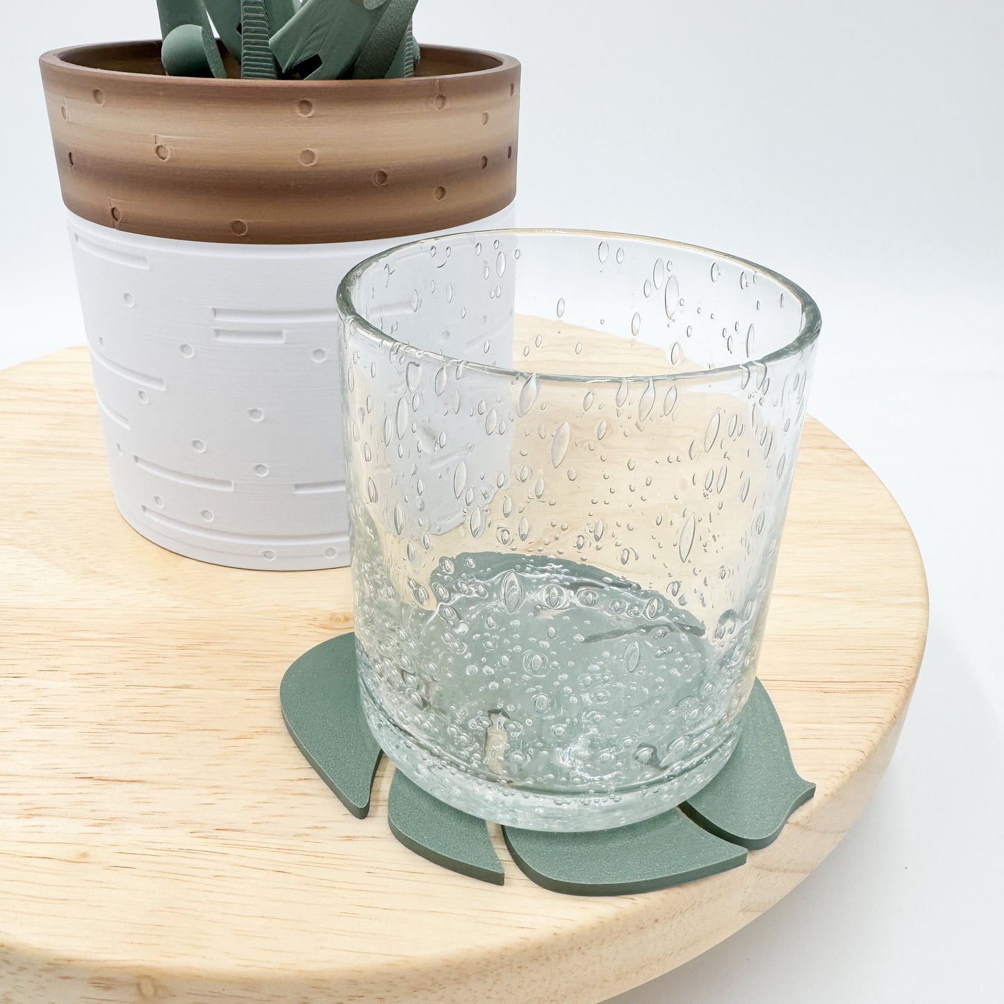 Monstera Coaster Plant - 3D Printed Magnetic Coaster Leaves