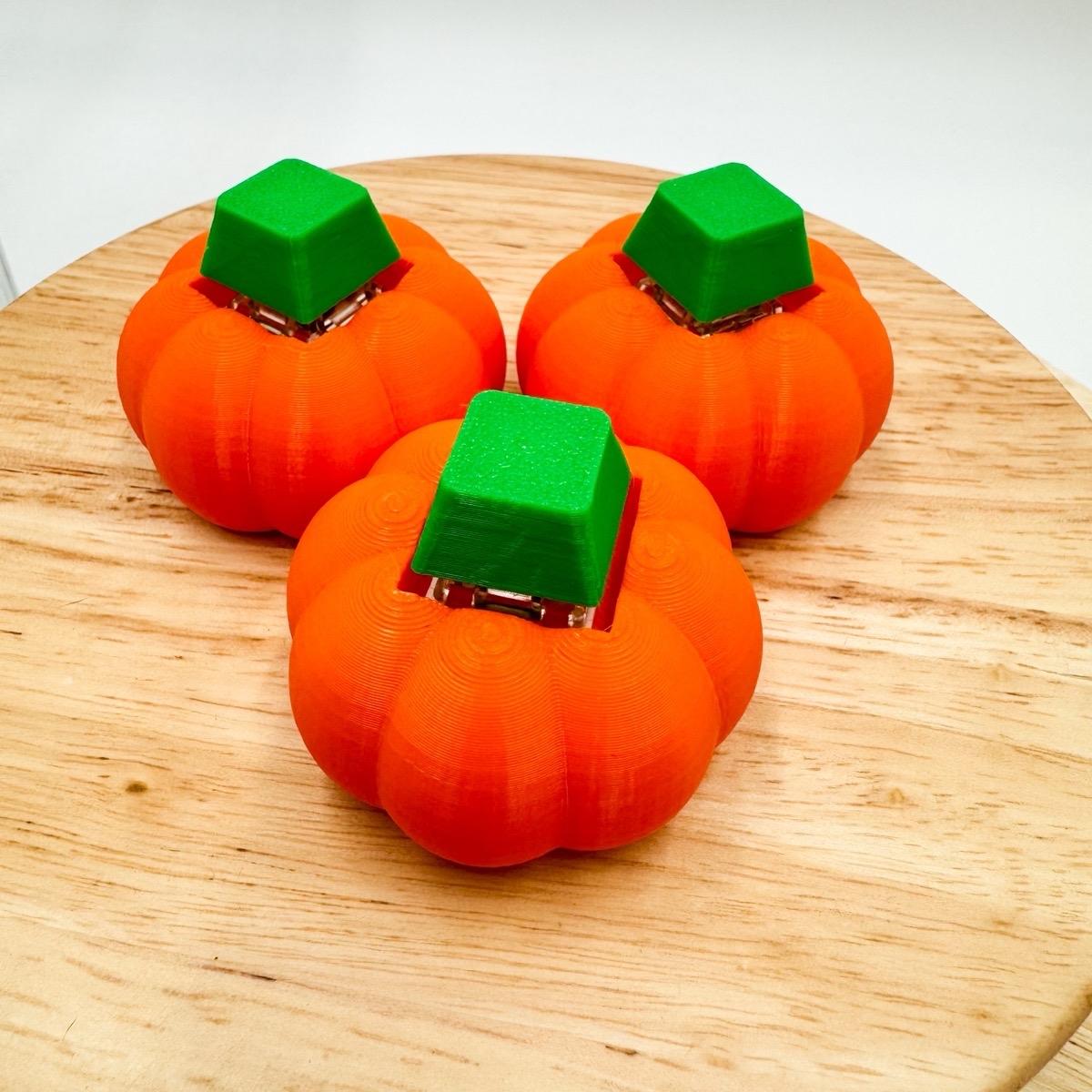 Halloween Pumpkin Clicker Mechanical Key 3D Printed Clickie