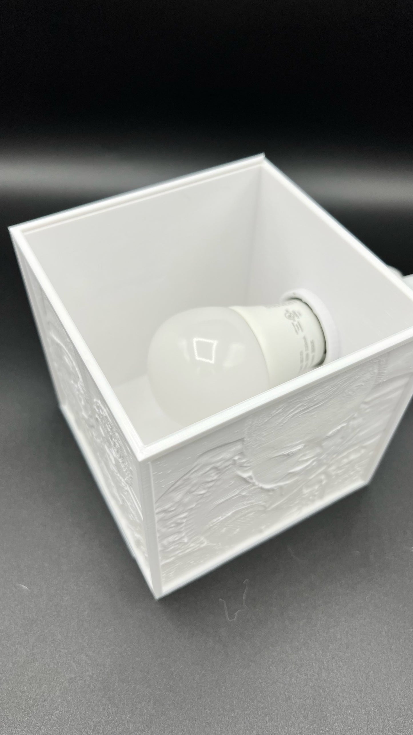 3D Printed 4-Image Lithophane Cube