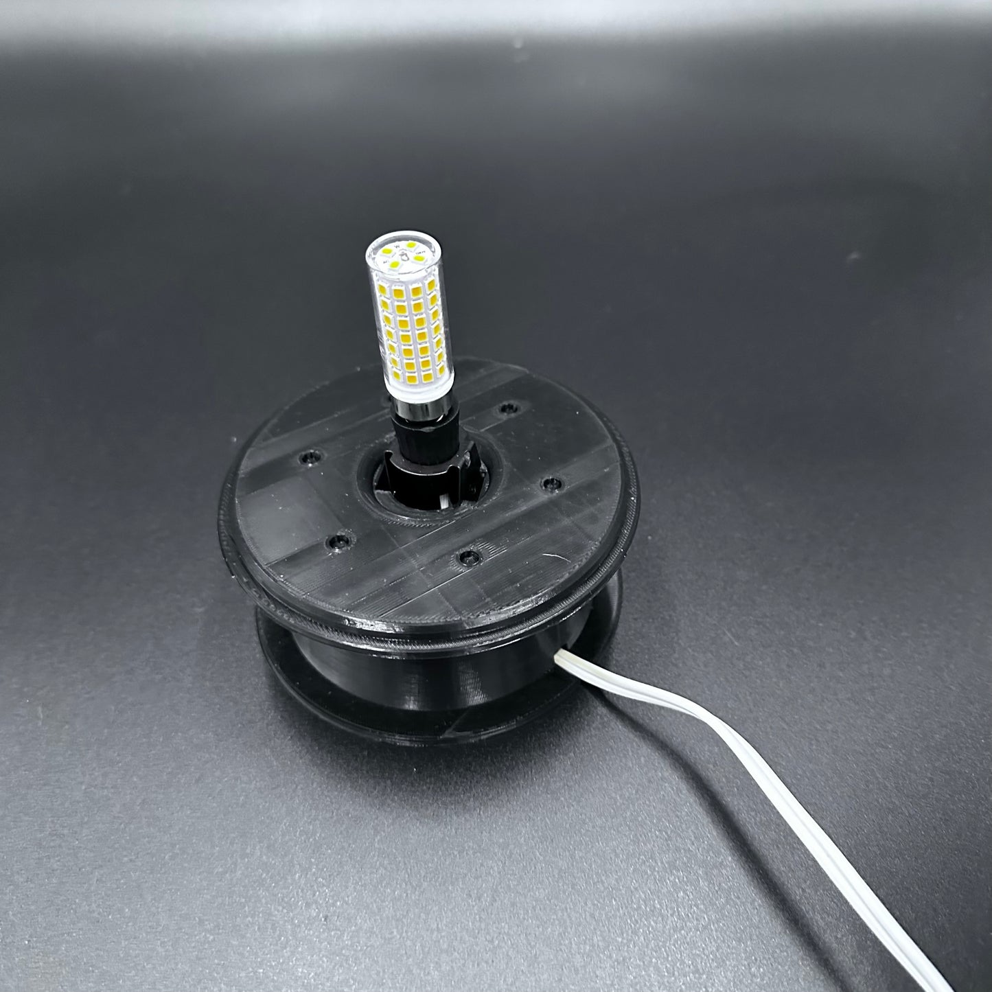 Large Deluxe Lighted Lithophane Rotating Cube