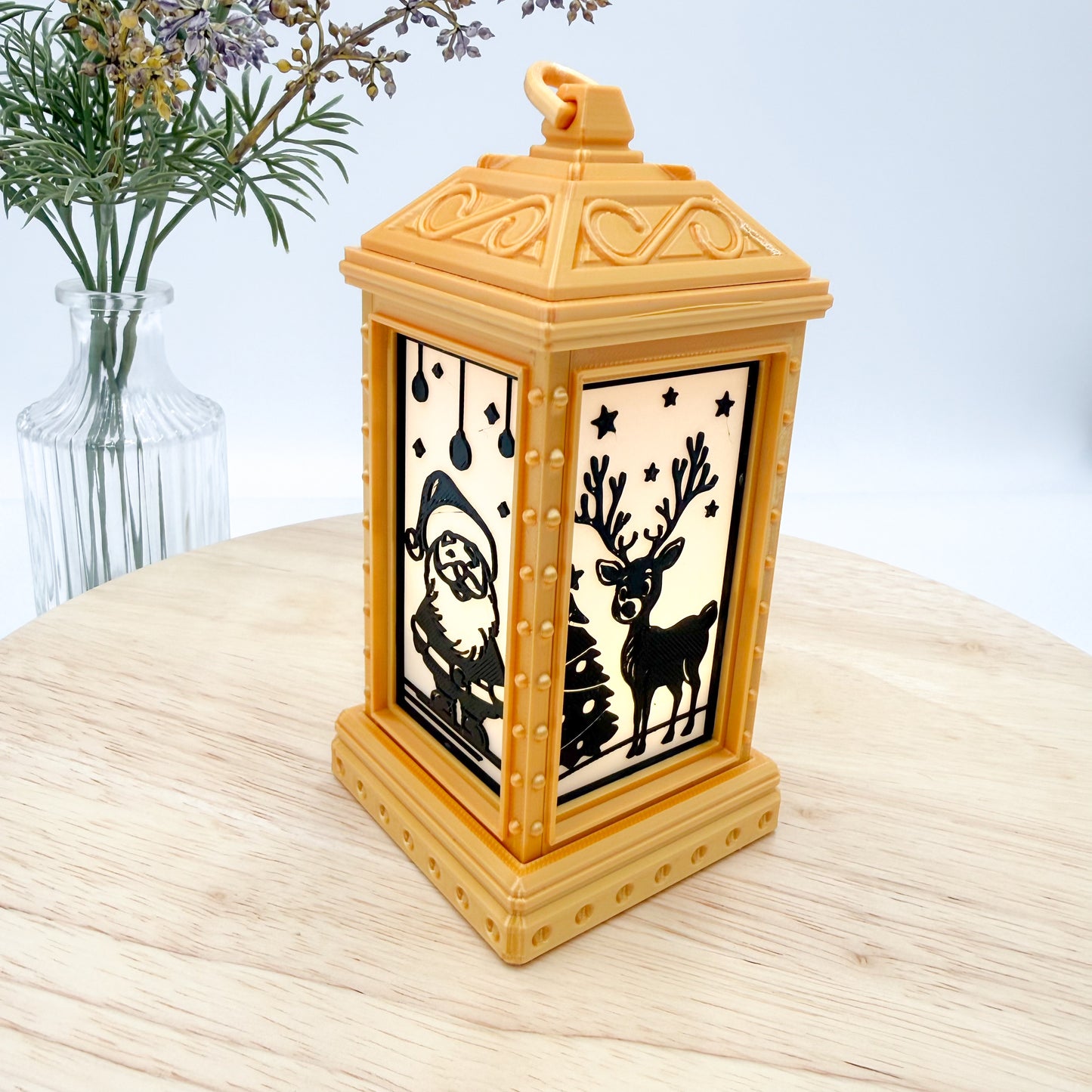 Holiday Lantern Christmas Decor with Light