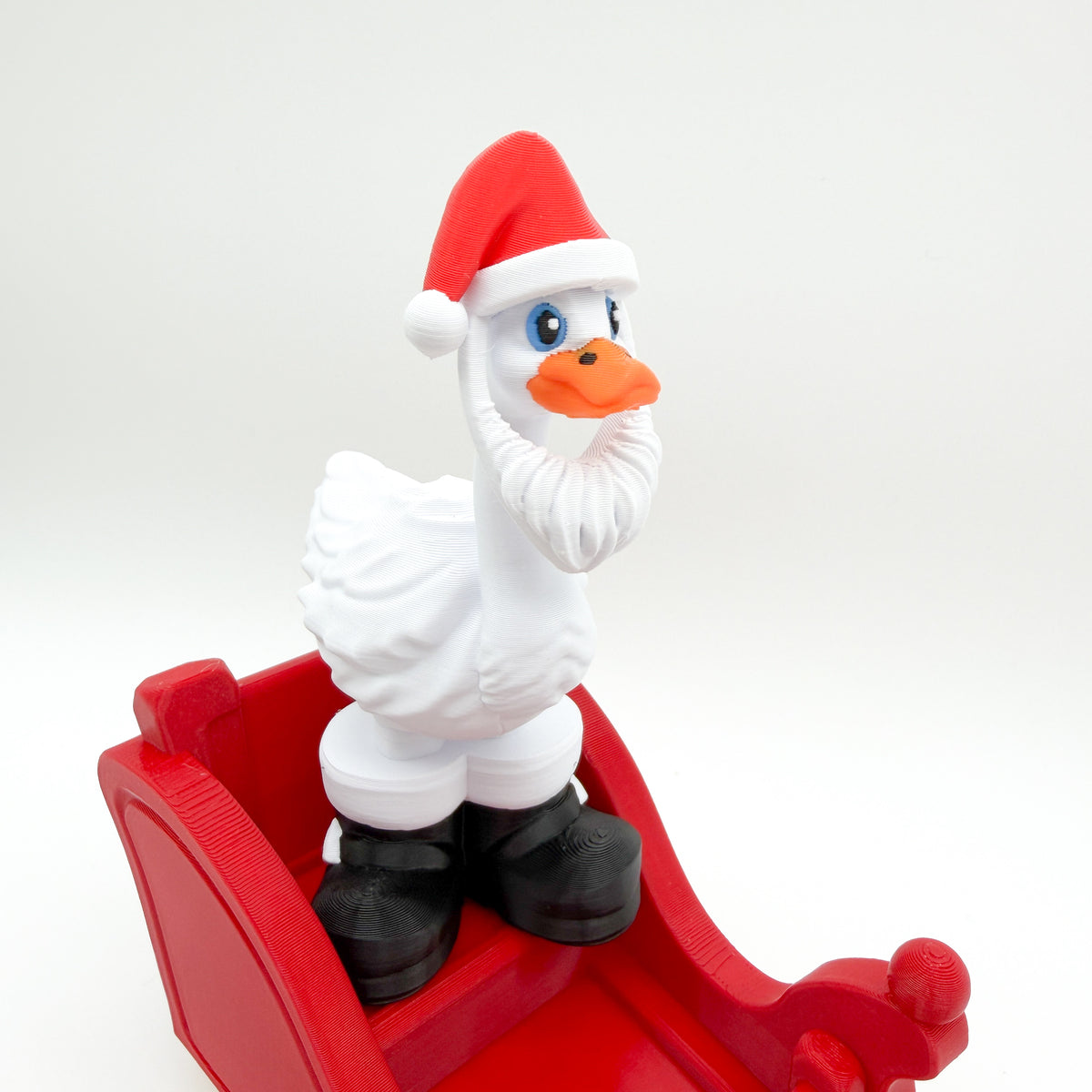 Mini Goose Sleigh Set Holiday Decor