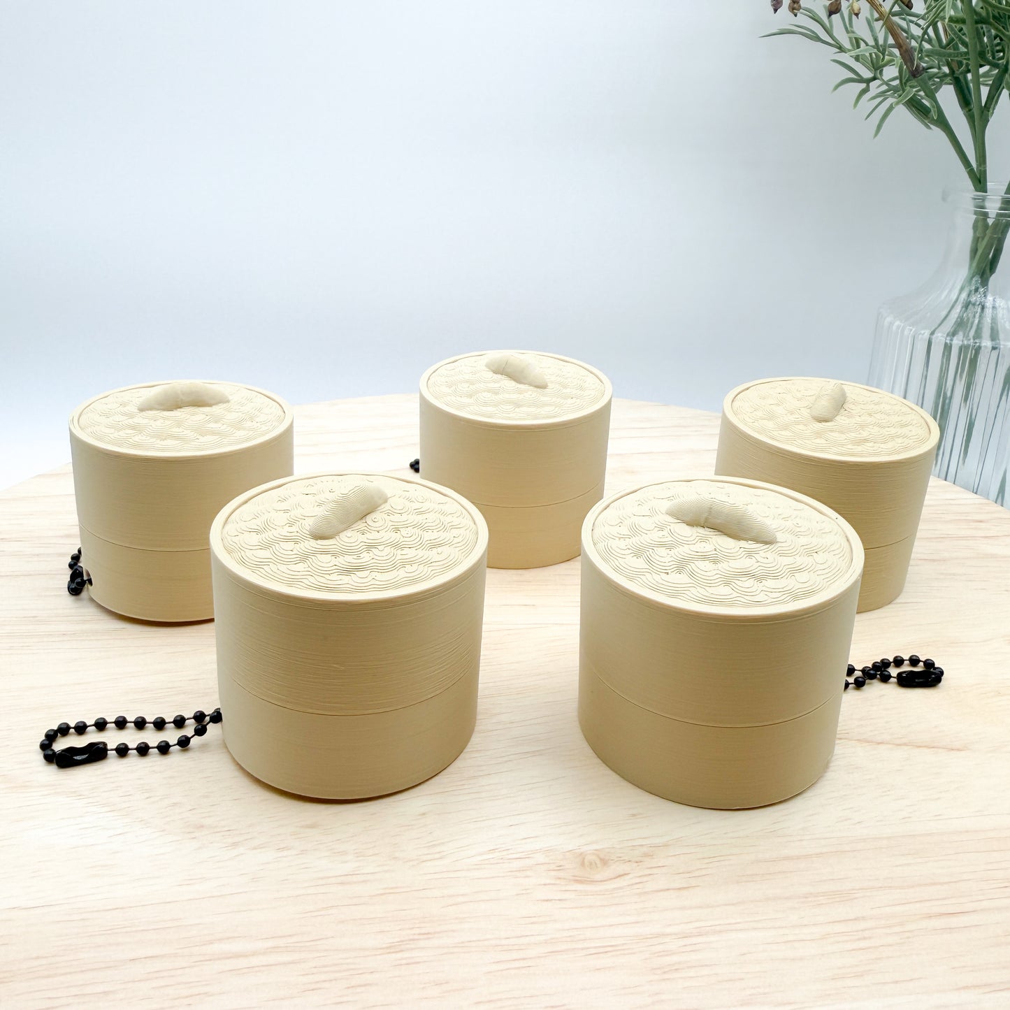 Dumpling Clicker Keychain Collectible