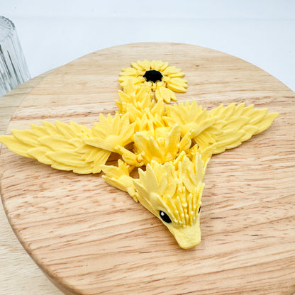 Sunflower Dragon 3D Printed Figurine