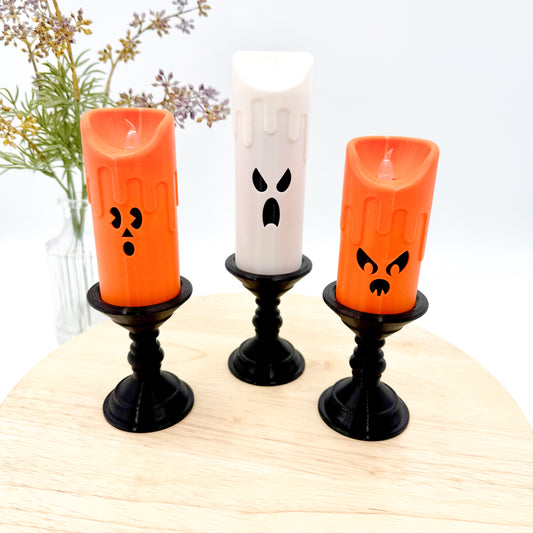 Spooky Candlestick Halloween Decor