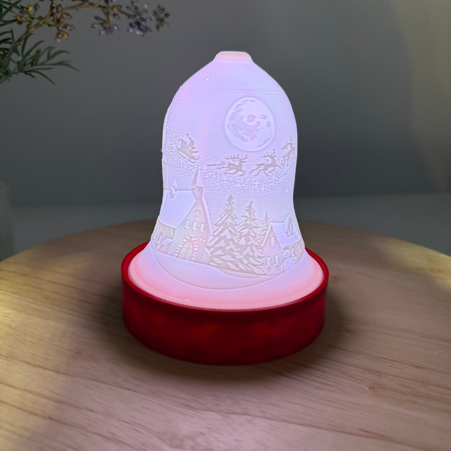3D Printed Light Up Holiday Bell