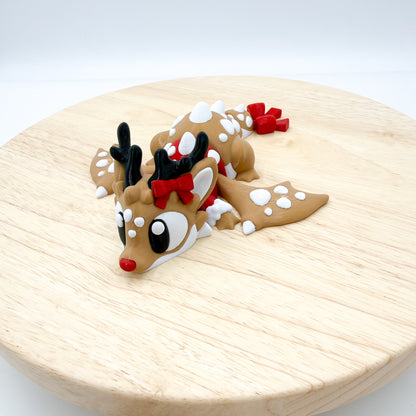 Reindeer Dragon with Bow Tail