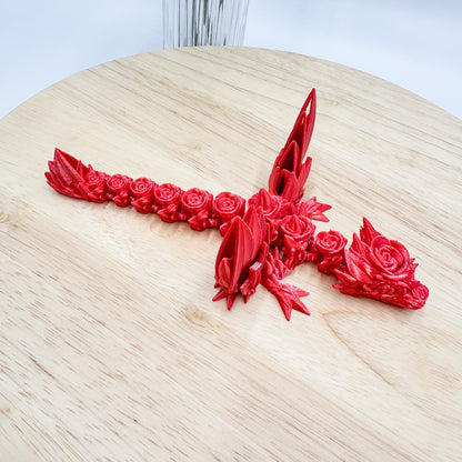 Winged Rose Dragon Special Valentines Day Edition Figurine