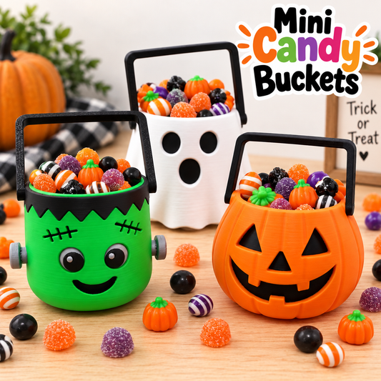 Mini Candy Buckets Halloween Decoration