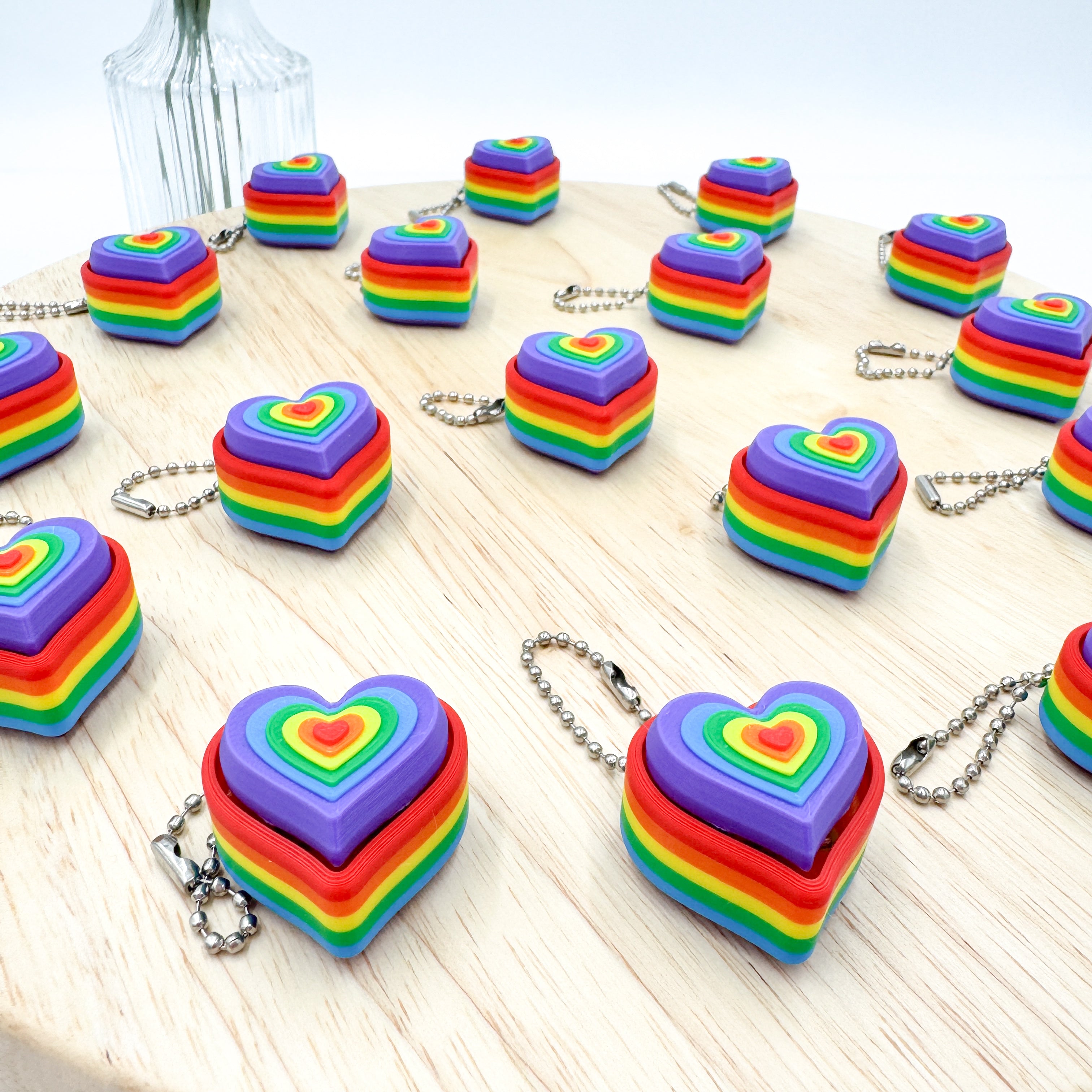 Pride Rainbow Clickie Keychain – The Creation Circus