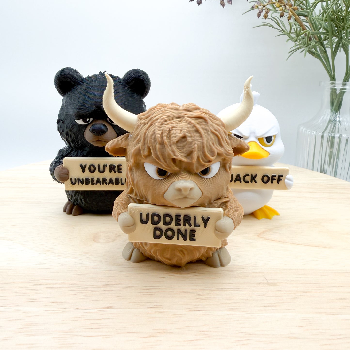 Animals with Attitude - Collectible 3D Printed Figurine