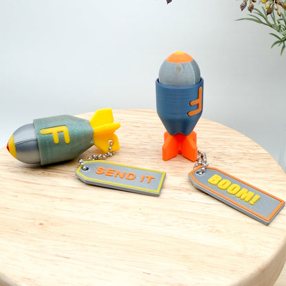 F Bomb Clickie Collectible Keychain - Pack of 2