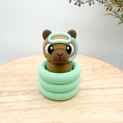 Piggy in Pool Clicker - 3D Printed Collectible