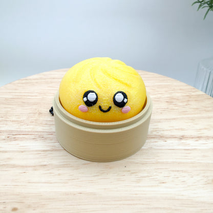 Dumpling Clicker Keychain Collectible