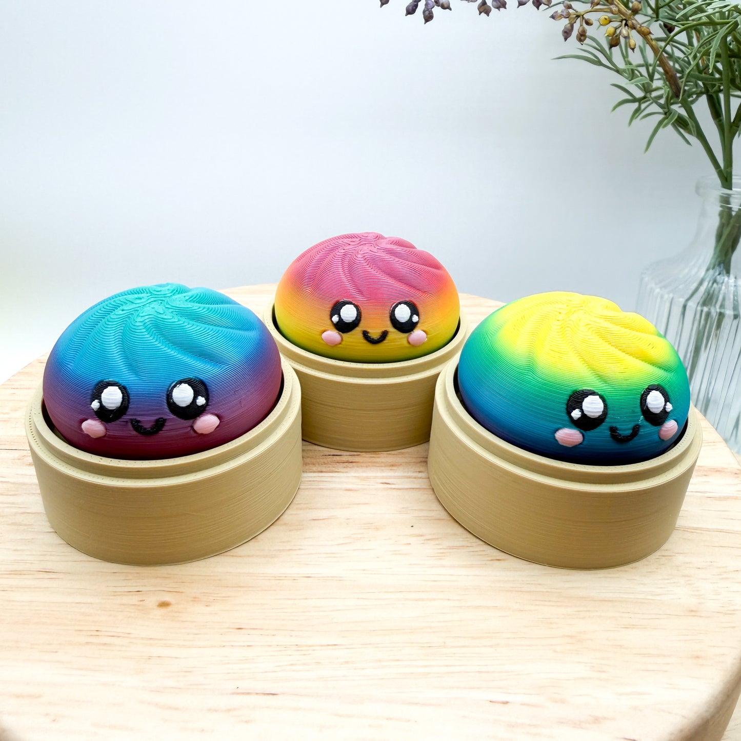 Dumpling Clicker Keychain Collectible