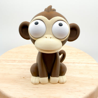 Goofy Eye Animals 3D Printed Collectible with Moveable Eyes