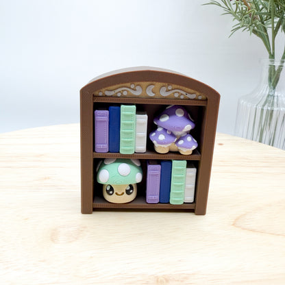 Bookshelf Book Lover Clickie 3D Printed Fidget