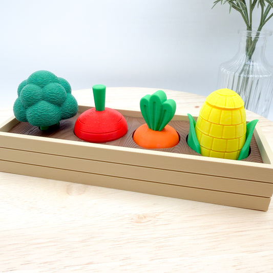 Veggie Garden Fidgets - Corn Cob Radish Broccoli Carrot