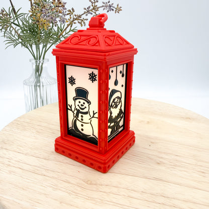 Holiday Lantern Christmas Decor with Light