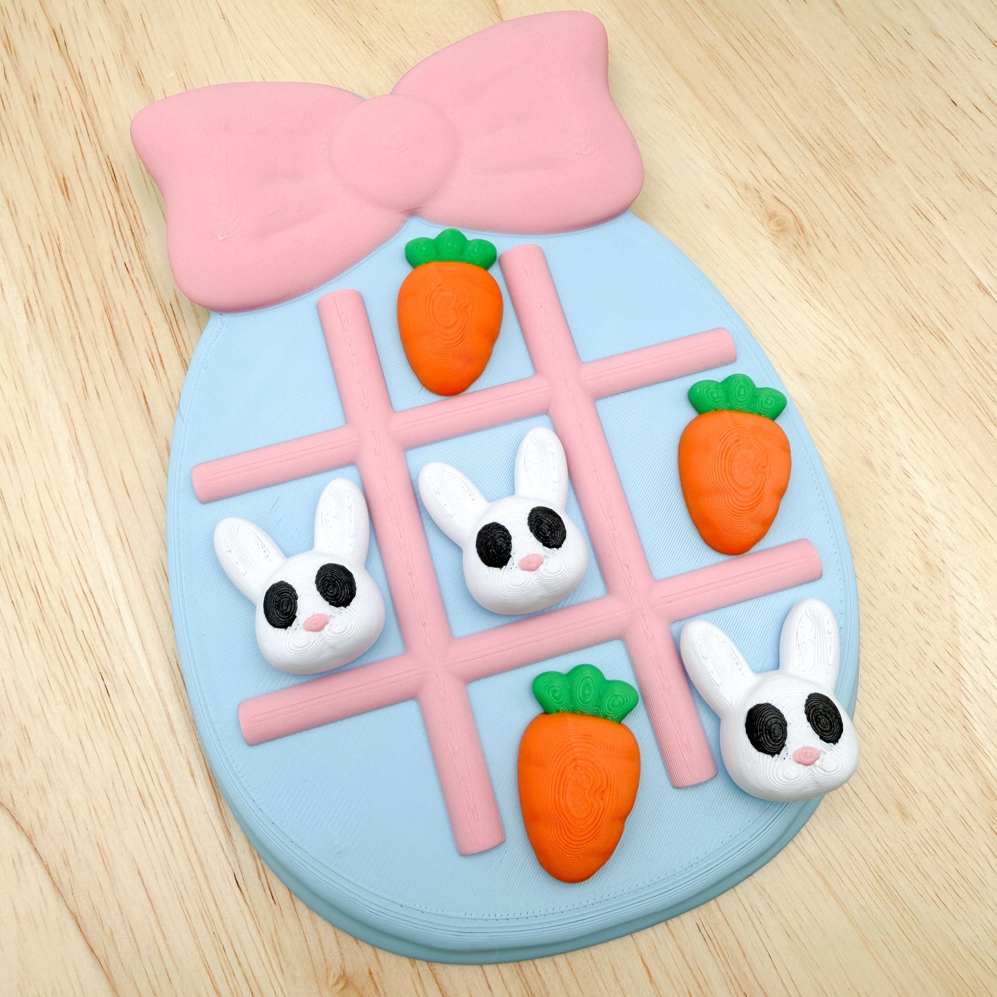 Easter Tic Tac Toe Game 3D Printed Collectible