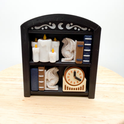 Bookshelf & Greenhouse Book Lover Clickie 3D Printed Fidget