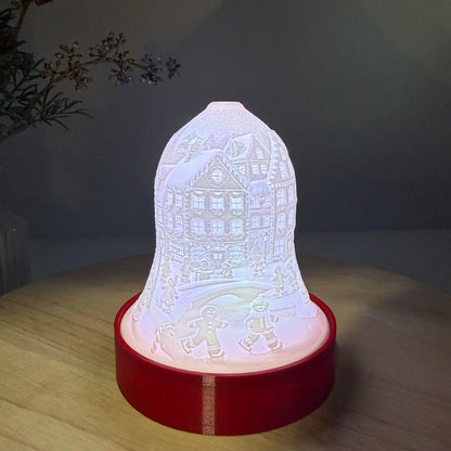 3D Printed Light Up Holiday Bell