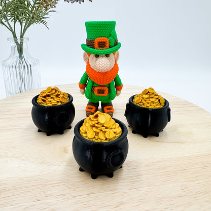 Leprechaun & Pot of Gold 3D Printed Saint Patrick’s Day Decor