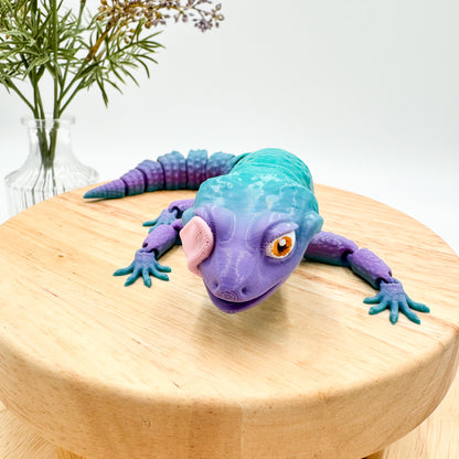 3D Printed Licking Gecko Figurine