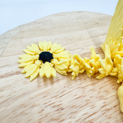 Sunflower Dragon 3D Printed Figurine