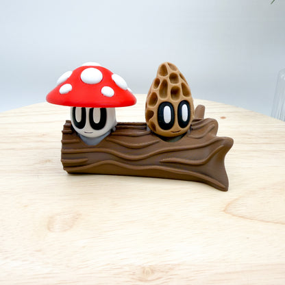 3D Printed Blob Lab Rocks Mini Cactus Mushroom plants collectible