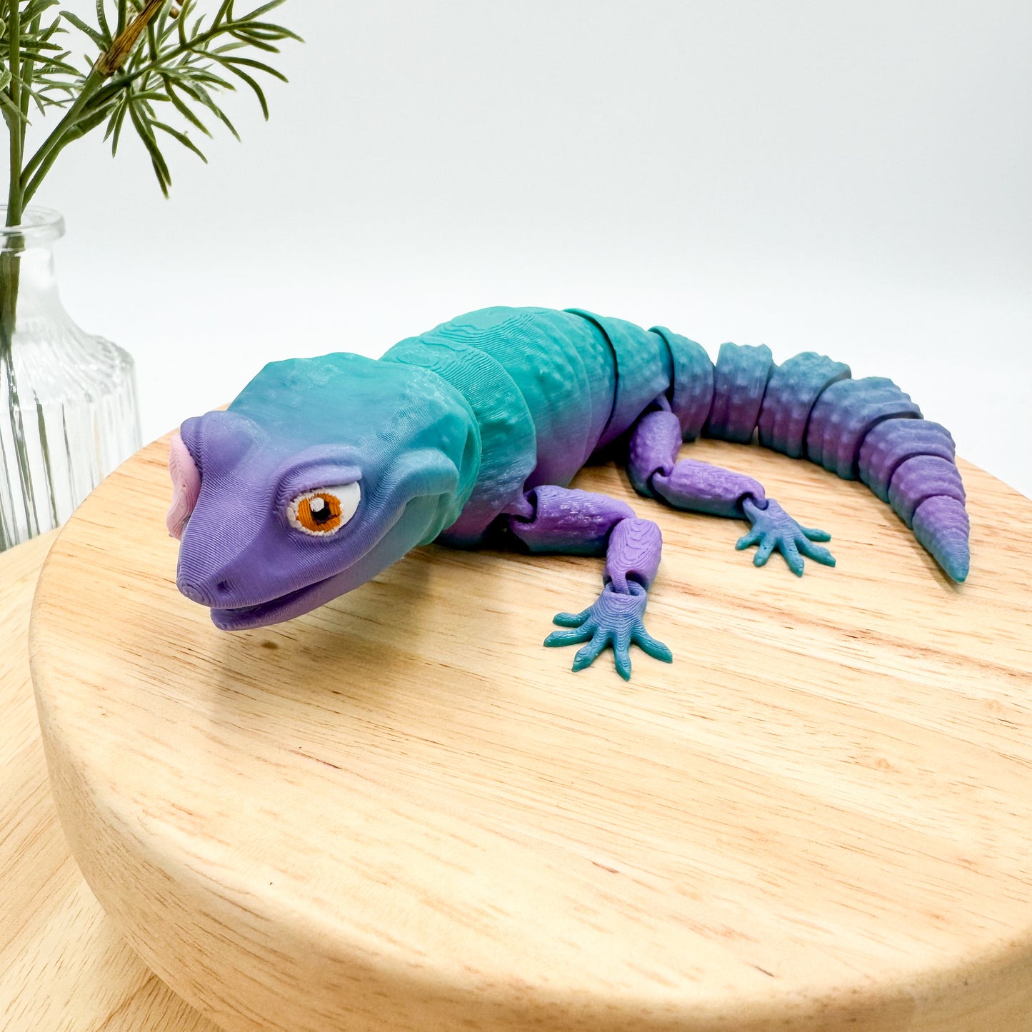 3D Printed Licking Gecko Figurine