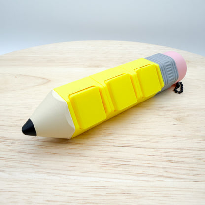 Pencil Clicker 3D Printed Collectible Keychain