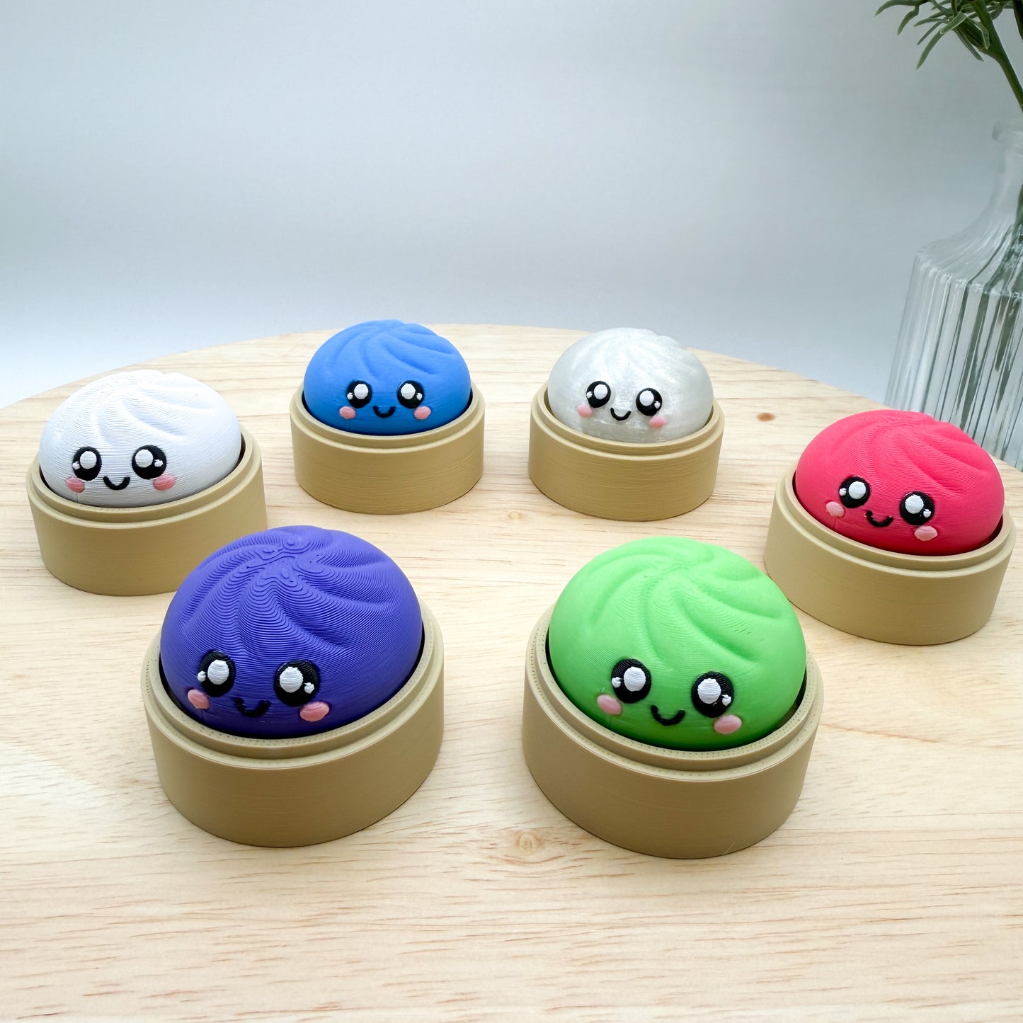 Dumpling Clicker Keychain Collectible