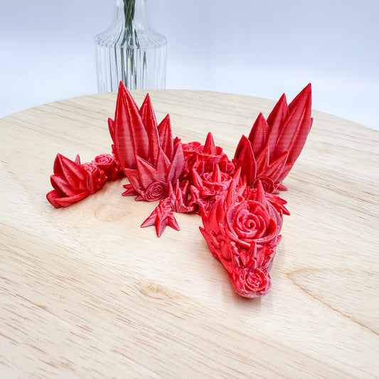 Winged Rose Dragon Special Valentines Day Edition Figurine
