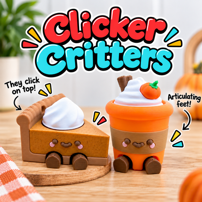 Clicker Critters 3D Printed Collectible Figurine