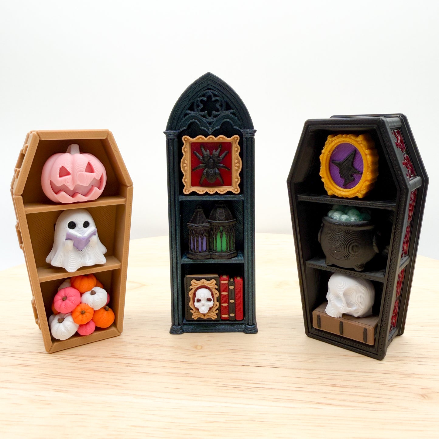 Halloween Coffin & Bookshelf Clickers